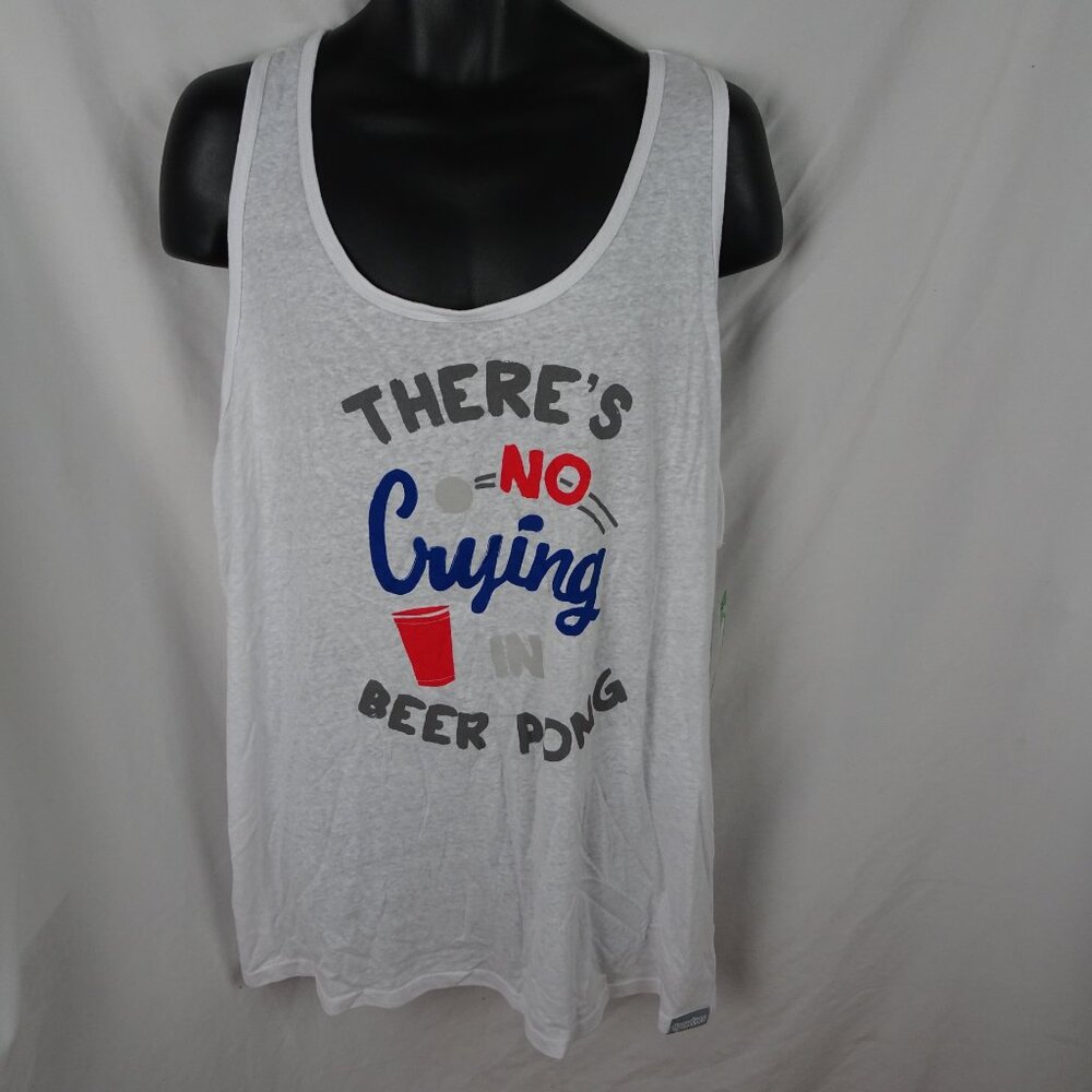 Tipsy Elves There's No Crying in Beer Pong Tank Size XXL